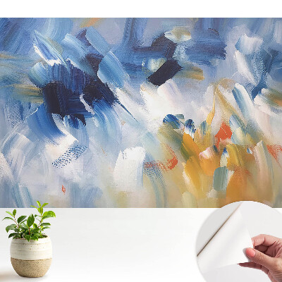 Fototapeta na wymiar do sypialni Abstrakcja kolorowych pociągnięć pędzla