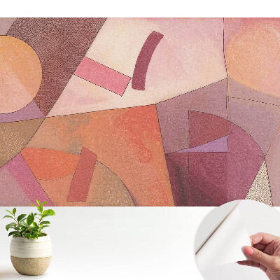 Tapeta fotograficzna samoprzylepna Abstrakcyjne formy geometryczne ciepłe barwy