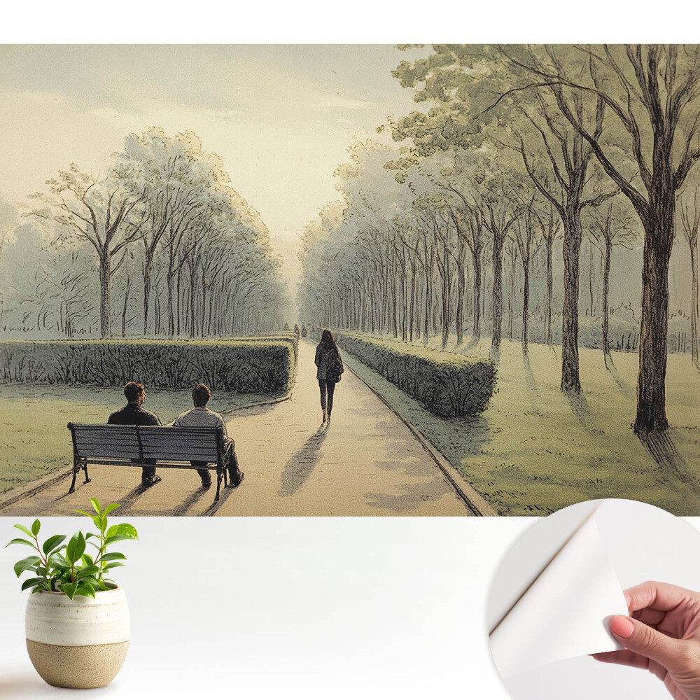 Tapeta fotograficzna samoprzylepna Spokojny parkowy spacer