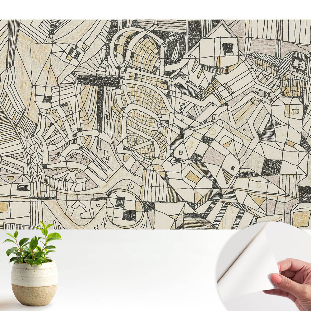 Tapeta fotograficzna samoprzylepna Abstrakcyjna geometryczna kompozycja