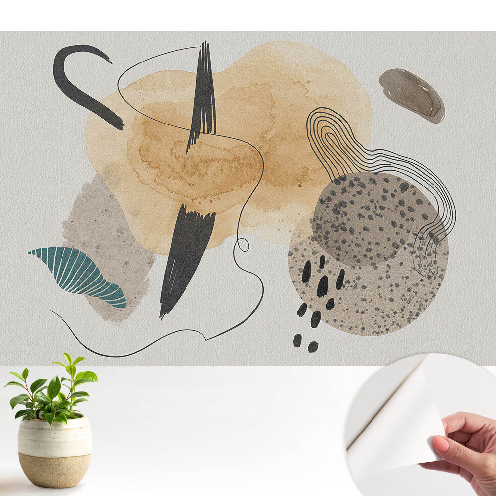 Fototapeta do salonu Kolorowa abstrakcja nowoczesne formy