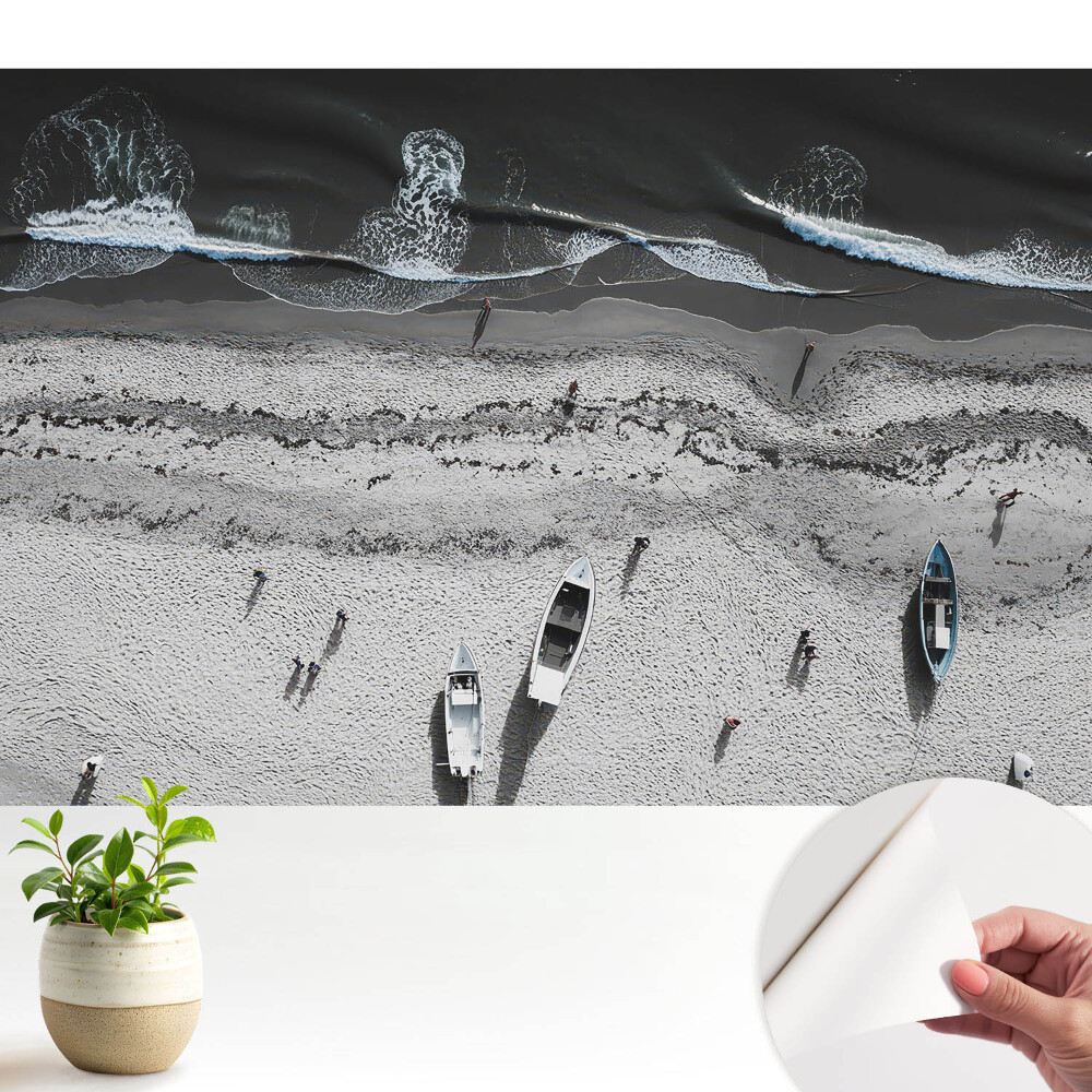 Fototapeta samoprzylepna do salonu Plaża i falujące morze