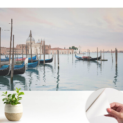 Fototapeta Urokliwa laguna gondole pastelowe kolory