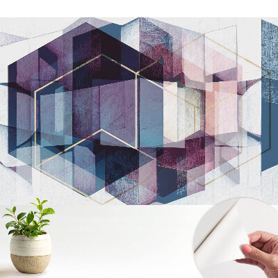 Fototapeta samoprzylepna do salonu Abstrakcyjna geometria kolorów