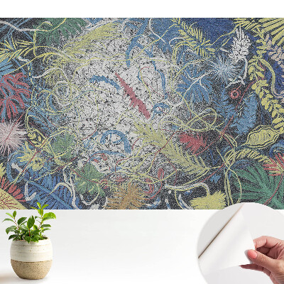 Tapeta fotograficzna samoprzylepna Abstrakcyjne liście pełne energii