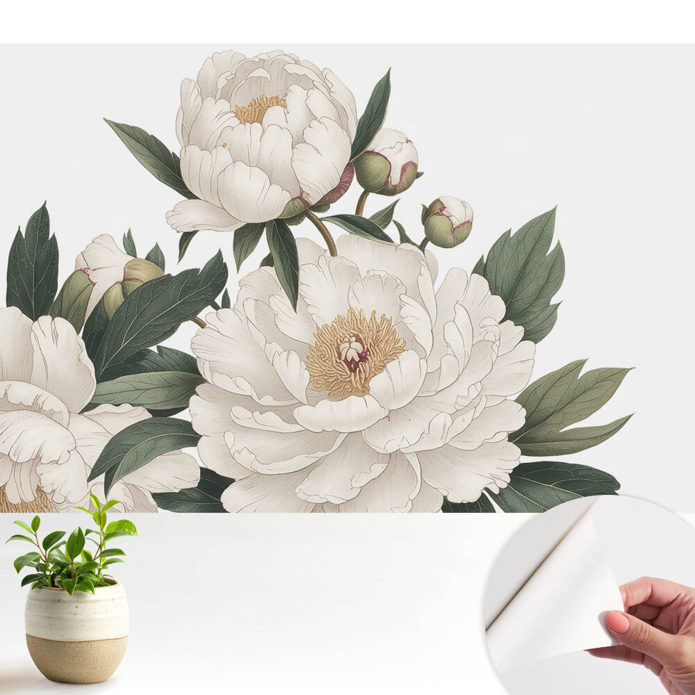 Fototapeta samoprzylepna do salonu Kwiatowa elegancja klasycznie harmonijna