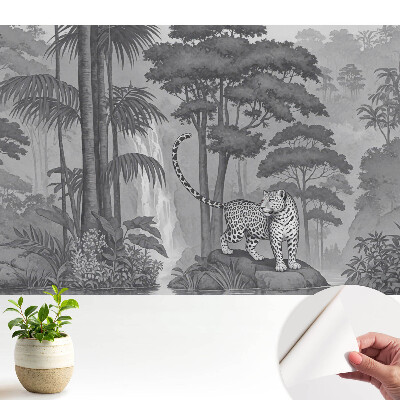 Fototapeta Egzotyczna scena z lampartem