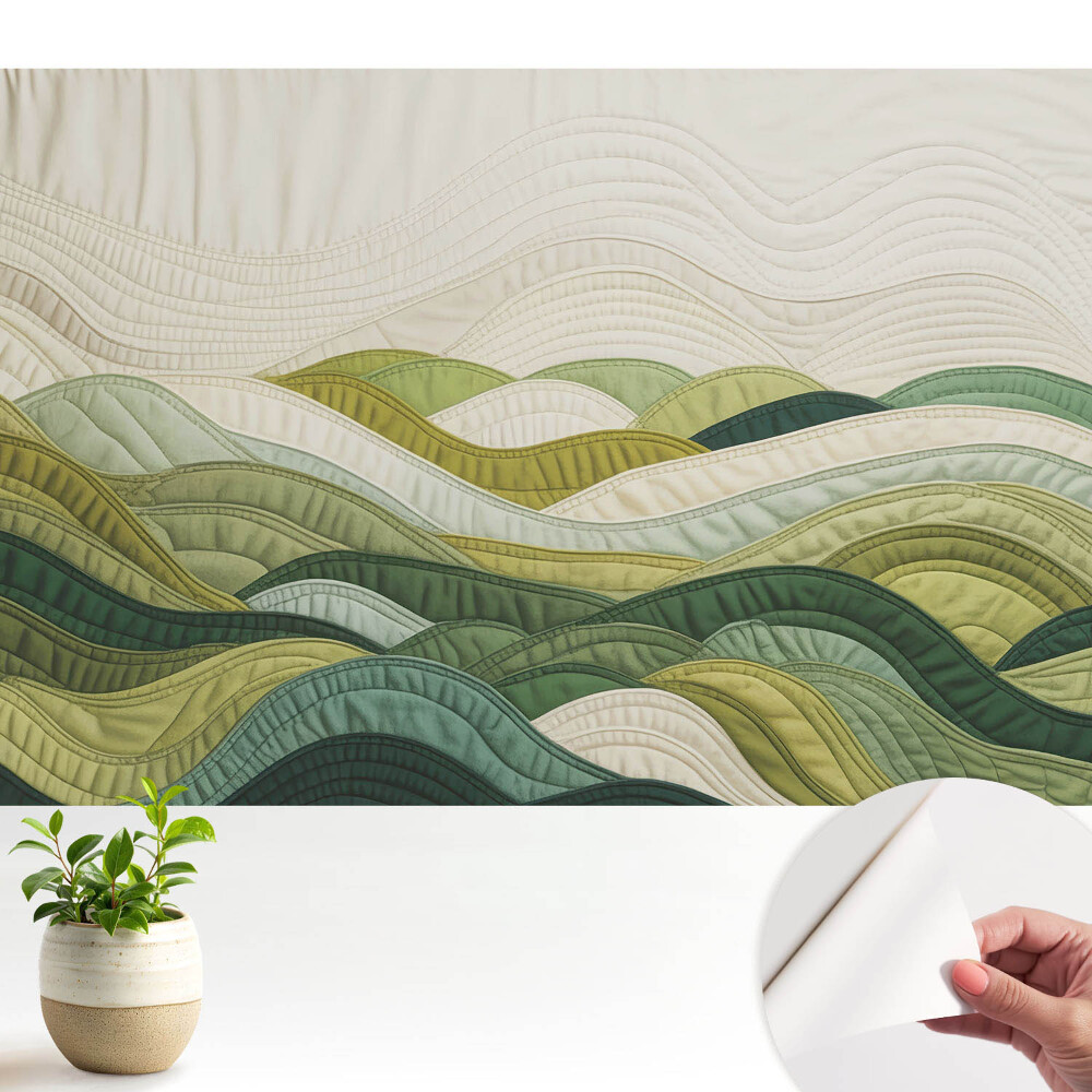 Fototapeta z nadrukiem samoprzylepna Harmonijne wzgórza tkaninowe