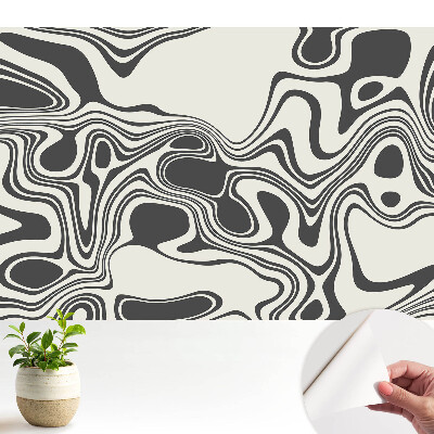 Fototapeta samoprzylepna do salonu Abstrakcyjne fale kontrastów