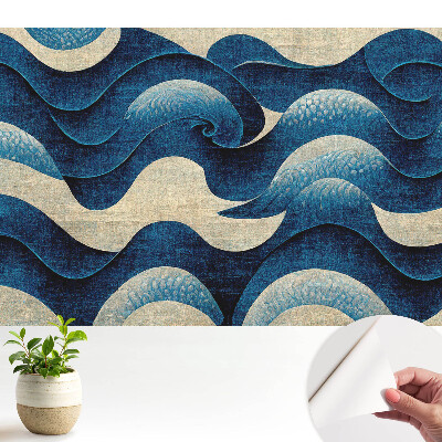 Tapeta fotograficzna samoprzylepna Abstrakcyjne fale harmonijny wzór