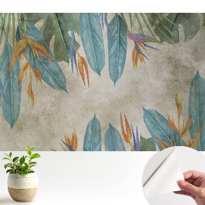 Fototapeta samoprzylepna do salonu Motyw kwiatów tropikalnych