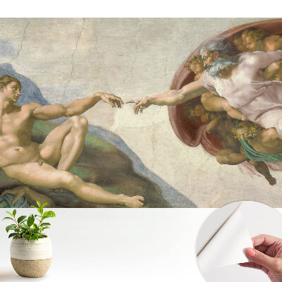 Nowoczesna fototapeta na wymiar Symboliczna interakcja postaci pełna emocji