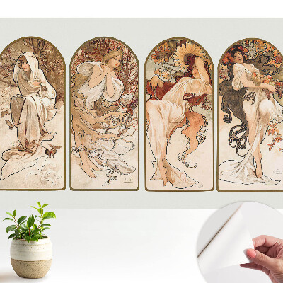 Fototapeta na wymiar do sypialni Cztery kobiety w stylu secesyjnym