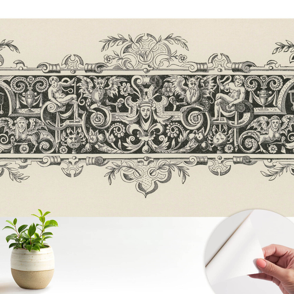 Fototapeta z nadrukiem samoprzylepna Mitologiczna symetria klasyczna elegancja