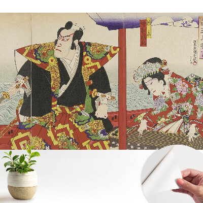 Fototapeta na wymiar do sypialni Tradycyjna japońska sztuka elegancja bogactwo