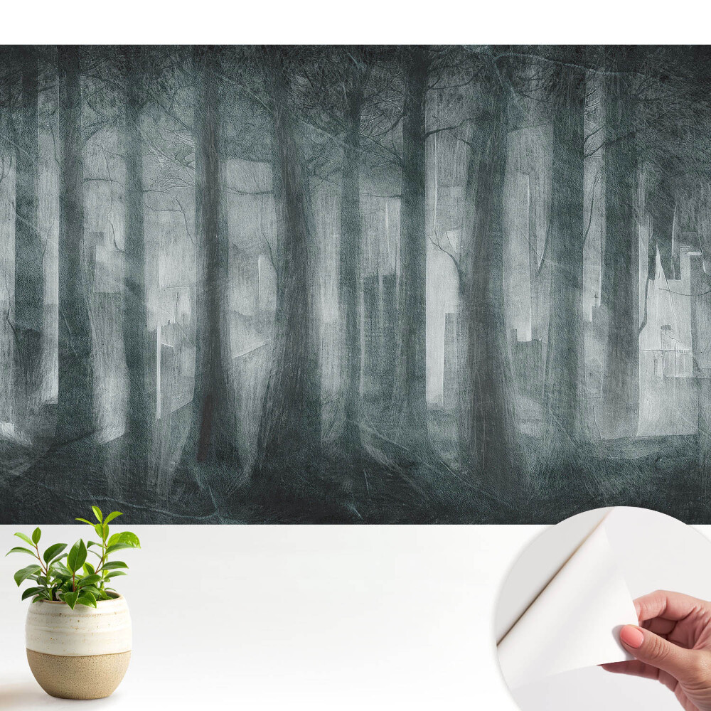 Fototapeta na wymiar do sypialni Zagadka miejska w leśnym zaciszu