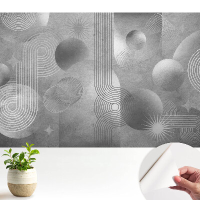 Tapeta fotograficzna samoprzylepna Geometryczne wzory w odcieniach szarości