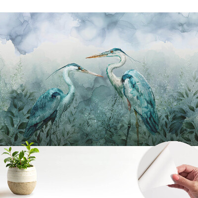 Tapeta fotograficzna samoprzylepna Subtelna elegancja ptaków w otoczeniu natury