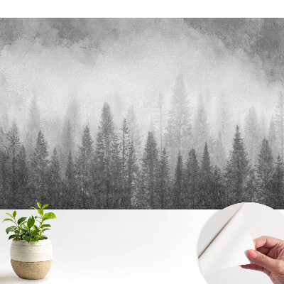 Tapeta fotograficzna samoprzylepna Tajemniczy las we mgle