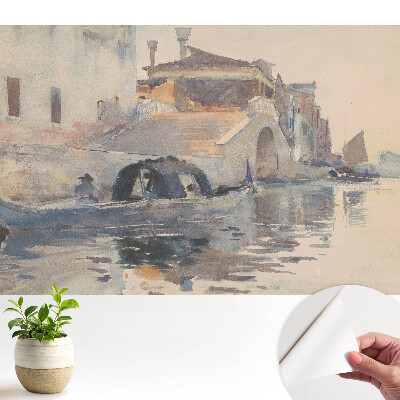 Nowoczesna fototapeta na wymiar Akwarelowa sceneria Wenecja harmonia wody