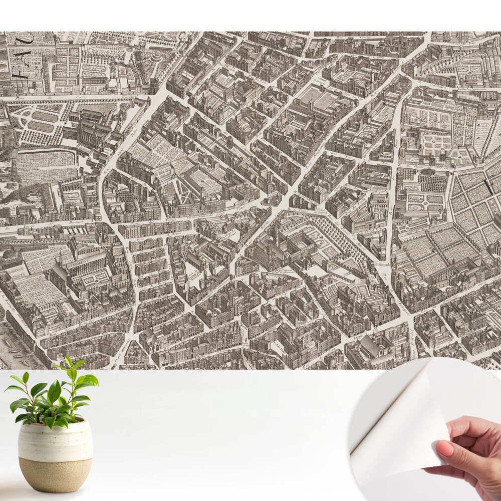 Fototapeta z nadrukiem samoprzylepna Klasyczna mapa miasta