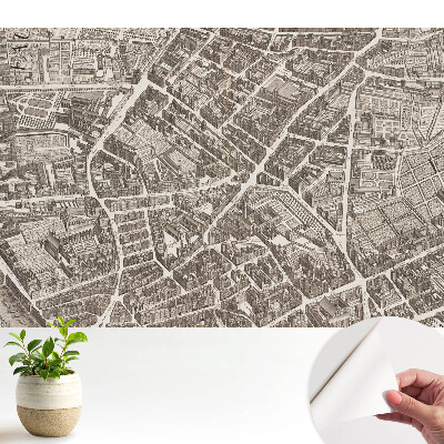 Fototapeta z nadrukiem samoprzylepna Klasyczna mapa miasta