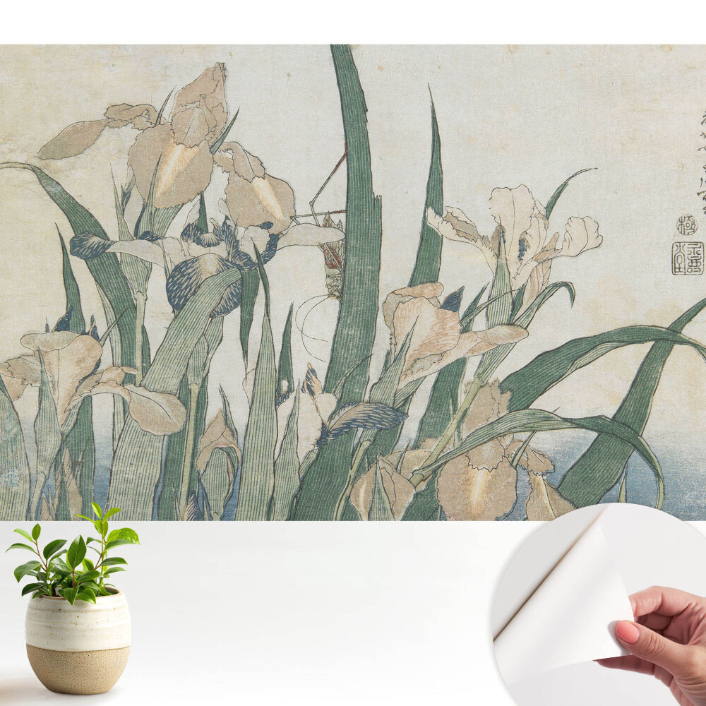 Tapeta fotograficzna samoprzylepna Irysów klasyczny wzór harmonii i elegancji