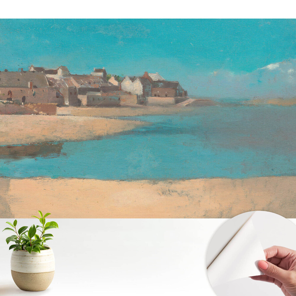 Fototapeta do salonu Nadmorska wioska w retro stylu