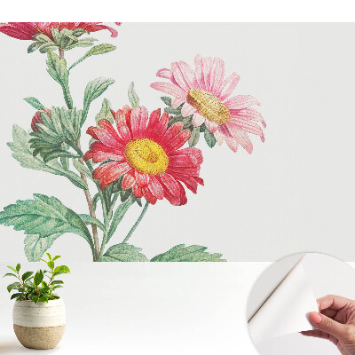 Tapeta fotograficzna samoprzylepna Subtelne kwiatowe motywy w klasycznym stylu