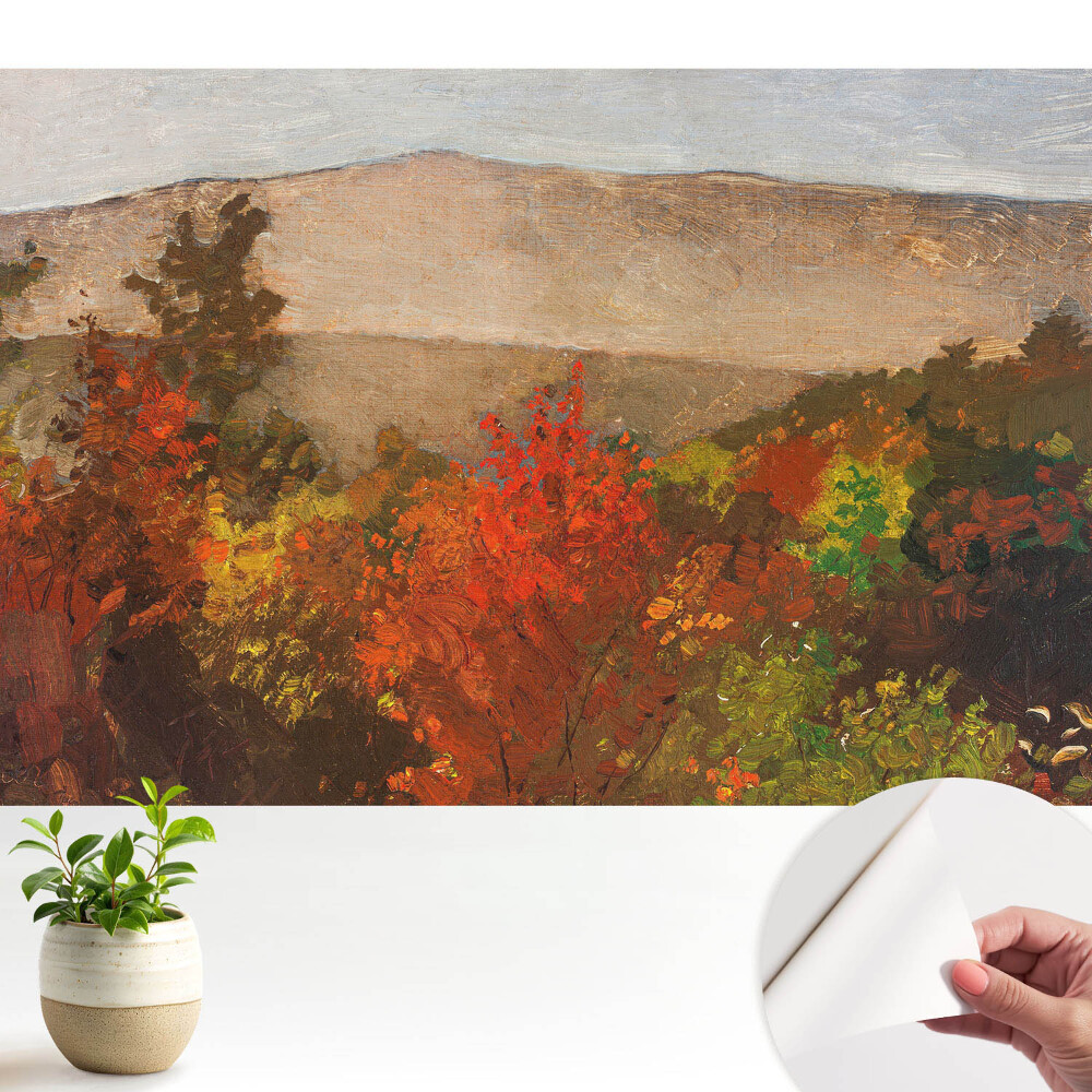 Fototapeta na wymiar do sypialni Jesienne odcienie i malownicze góry