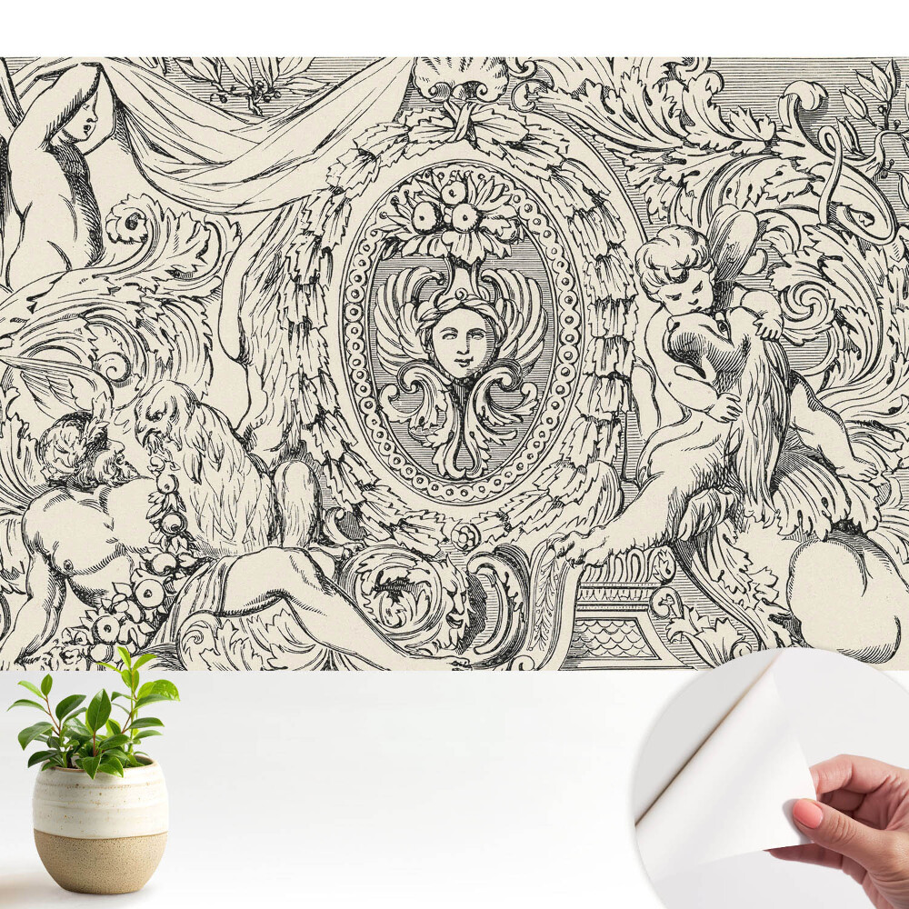 Fototapeta z nadrukiem samoprzylepna Klasyczne ornamentalne motywy