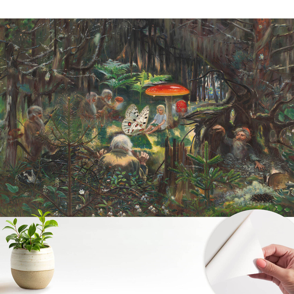Fototapeta do salonu Leśna sceneria w magicznym stylu