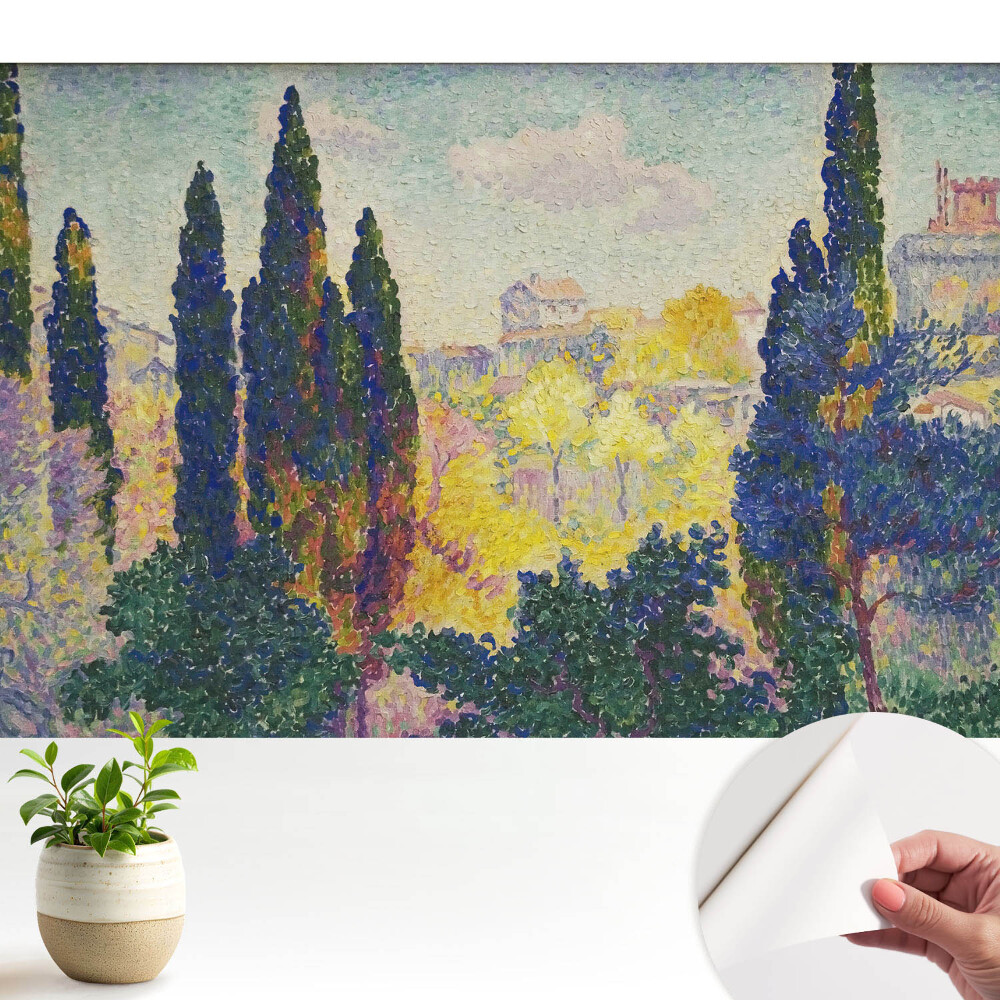 Nowoczesna fototapeta na wymiar Kolorowe drzewa w impresjonizmie