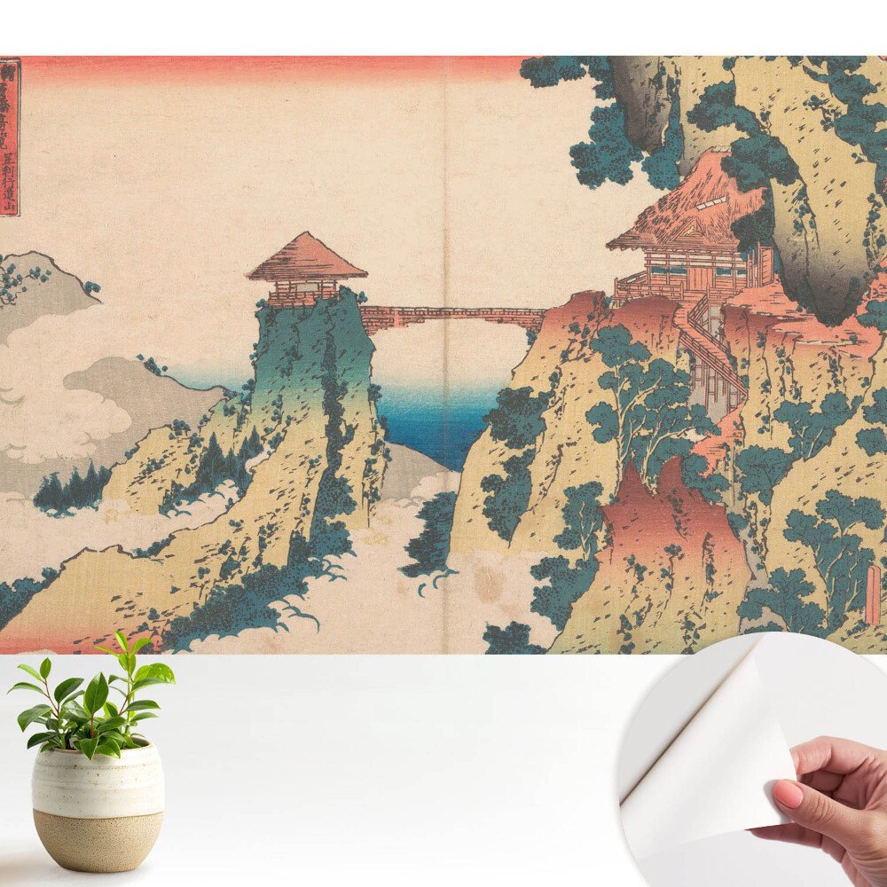 Tapeta fotograficzna samoprzylepna Orientalny most nad urwiskiem