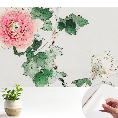 Tapeta fotograficzna samoprzylepna Delikatne kwiaty klasyczny styl harmonia