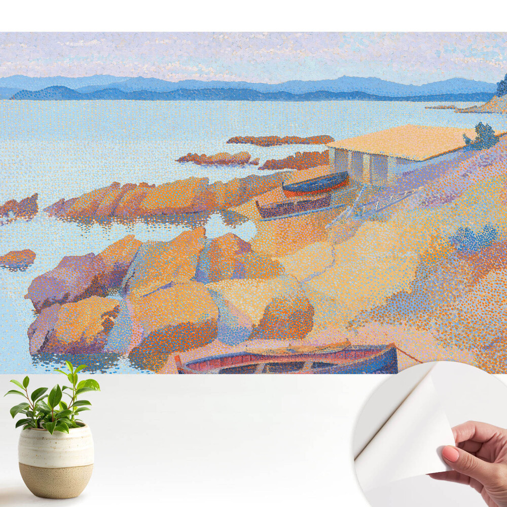 Fototapeta samoprzylepna do salonu Nadmorski pejzaż impresjonistyczny