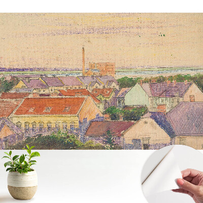 Tapeta fotograficzna samoprzylepna Klimatyczne miasto w pastelach