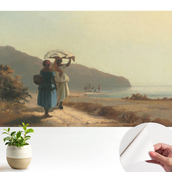 Tapeta fotograficzna samoprzylepna Spacer wzdłuż plaży