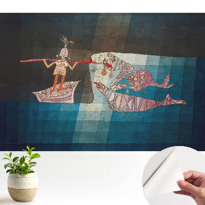 Tapeta fotograficzna samoprzylepna Abstrakcyjne morskie motywy w łodzi