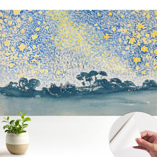 Tapeta fotograficzna samoprzylepna Niebiesko-żółte niebo pełne energii