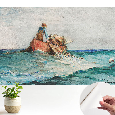 Fototapeta na wymiar do sypialni Rybacy na morzu