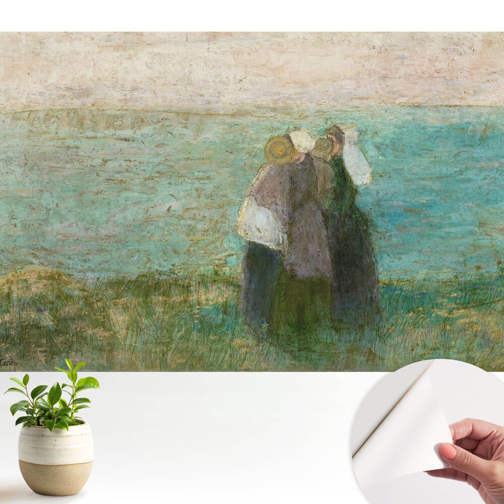 Tapeta fotograficzna samoprzylepna Spokojni obserwatorzy nad brzegiem morza