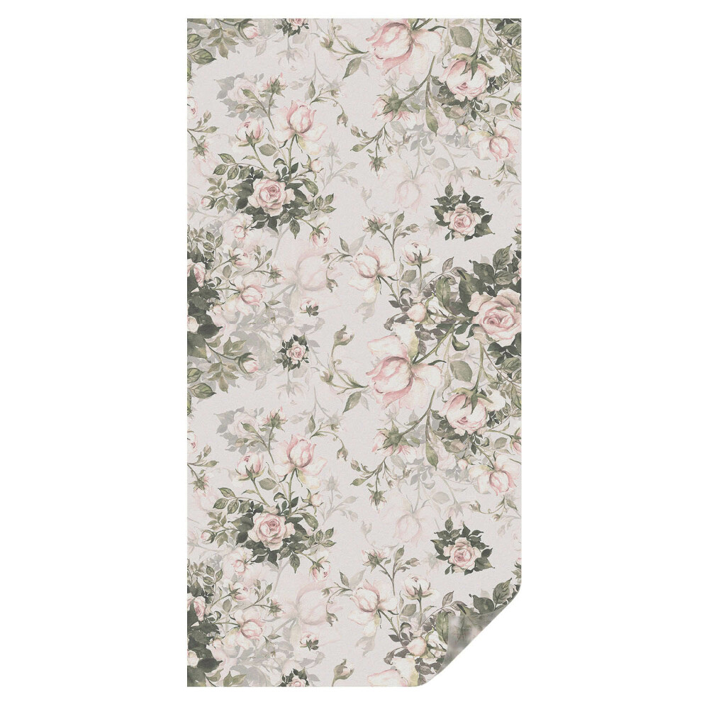 Mleczna folia na okno witraż Kwiatowe piękno