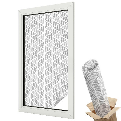 Mleczna folia na okno witraż Rombowy wzór