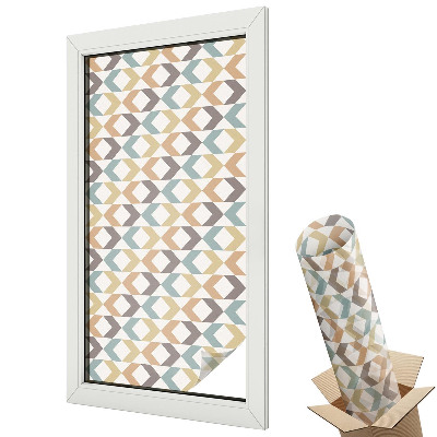 Dekoracyjna folia okienna Geometryczne romby