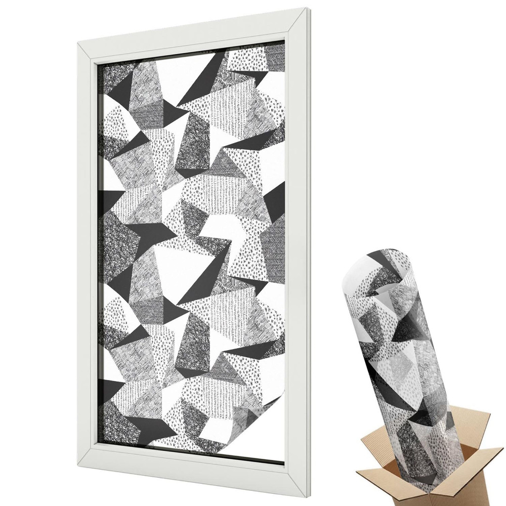 Dekoracyjna folia okienna Geometryczne figury