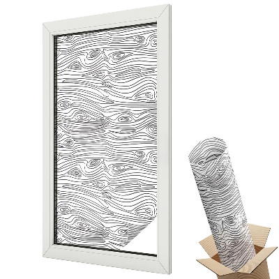 Dekoracyjna folia okienna Linie drewna