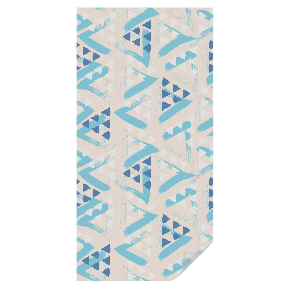 Mleczna folia na okno witraż Geometryczne wzory