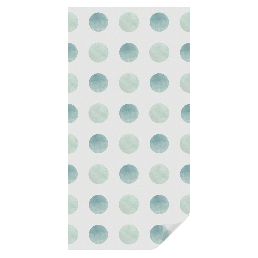 Witraż naklejka na okno Delikatne kręgi