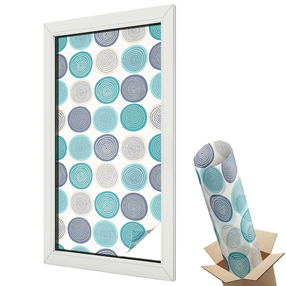 Dekoracyjna folia okienna Koła geometryczne